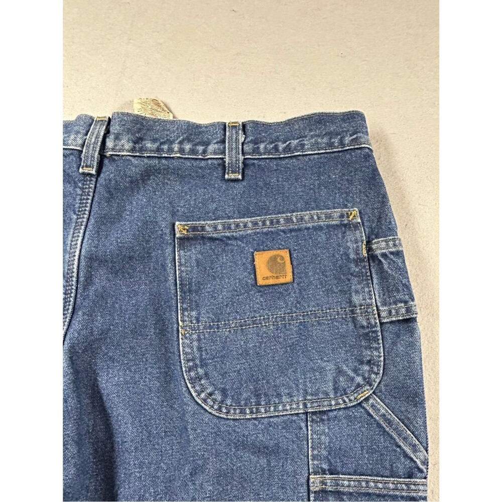 Carhartt B200 DST Fleece Lined Carpenters Pants Dungaree Fit Denim
